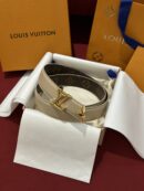 LOUIS VUITTON BELT DUBBLE-SIDED BEIGE/MONO