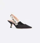 DIOR J'ADIOR SLINGBACK PUMP BLACK 6.5cm