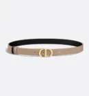 DIOR DUBBLE SIDED MONTAIGNE-BELT BEIGE