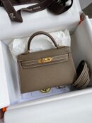 HERMES KELLY 20 MINI KELLY ETOUPE EPSOM