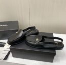 CHANEL OPEN LOAFER BLACK