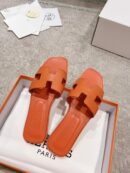 HERMES ORAN SANDAL ORANGE