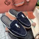 LORO PIANA OPEN LOAFER DARK BLUE