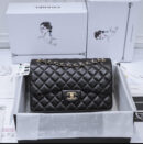 CHANEL FLAP BAG 30 CM BLACK