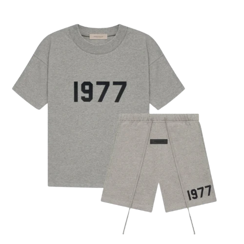 FEAR OF GOD ESSENTIALS 1977 DARK OATMEAL SUMMER SET