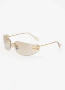MIU MIU SUNGLASS GOLD