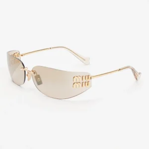 MIU MIU SUNGLASS GOLD