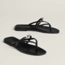 HERMES MISS SANDAL BLACK - 41